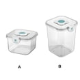 thumbnail image 2 of Cateissary Cubo de arroz Almacenamiento de alimentos Frasco sellado Tanque de granos Merienda de cereales Caja de té Botes herméticos Gabinetes Organizadores de utensilios de cocina Transparente L, 2 of 6
