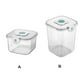 thumbnail image 5 of Ounissouiy Cubo de arroz con tapa Almacenamiento de alimentos de cocina Tarro sellado transparente Tanque de granos Caja de cereales Apilable para Organizadores de utensilios de cocina Transparente L, 5 of 6