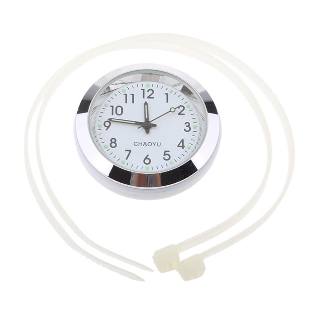 Relojes de Manillar de Motocicleta Indicador de Tiempo, Relojes Especiales para blanco Sunnimix reloj del manillar de la motocicleta
