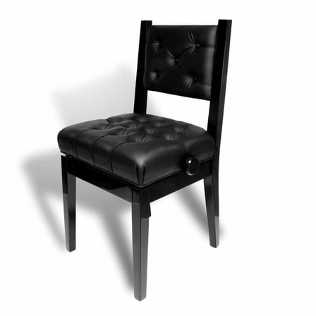 Bailanoom Adjustable Piano Chair Bench with Back Support,Black Piano Stool Music Bench