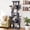 Dark Grey-73in, variant on Heynemo Multi-Level Cat Tree with Sisal Scratching Posts & Cooling Mat - 2 Beds, Gray