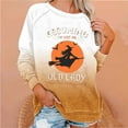 thumbnail image 2 of DeHolifer Halloween Sweatshirt for Women 2023 Witch Printed Plus Size Pullover Loose Fit Holiday Long Sleeve Crew Neck Tops White M, 2 of 4