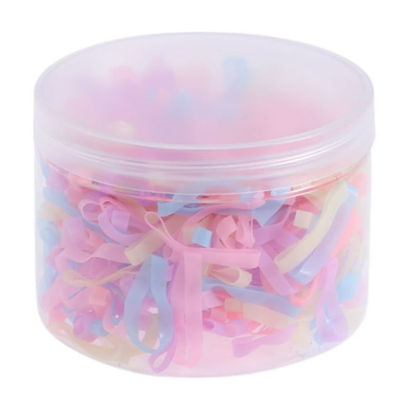 Unique Bargains 500 Pcs Fashion Hair Rope for Girls Jell color