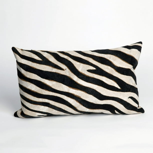 Liora Manne Zebra Indoor / Outdoor Throw Pillow