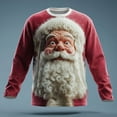 thumbnail image 2 of Lumeqa Ugly Christmas Sweaters for Men Funny Christmas Sweatshirts Crewneck 3D Printed Xmas Holiday Pullover Shirts for Couple, 2 of 3