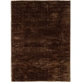 HR Plush Chocolate Brown Solid Color Shag Rug - Thick Pile, High-End ...