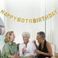 thumbnail image 4 of GOOHOCHY 5M Happy 60th Birthday Glitter Golden Garland Bunting Banners for Birthday Decoration, 4 of 8