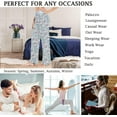 thumbnail image 5 of FREEAMG Chic Women's Comfy Drawstring Floral Lounge PJ Pajama Pants Sleepwear Bottom, 5 of 6