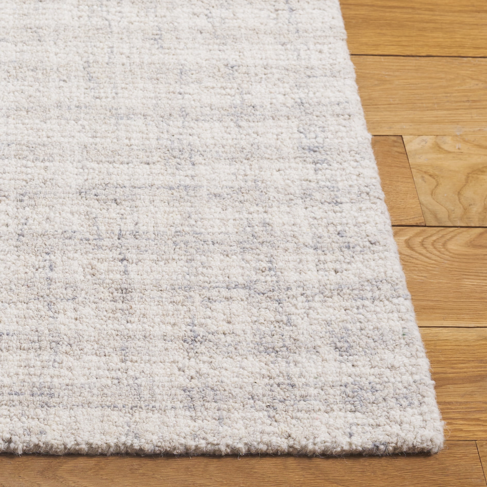 SAFAVIEH Ebony Colbert Plaid Area Rug, Light Grey/Ivory, 9' x 12'