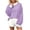 Purple, variant on Aeguzox Womens Sweatshirt Crewneck Long Sleeve Oversized Striped Pullover Tops,Sizes S-5XL