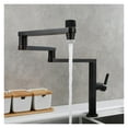 thumbnail image 1 of Brass Folding Kitchen Faucet Double Joint Swing Arms Hot Cold Water Three Section Extension Sink Faucet Dual Functions Tap ,Easy to Install, 1 of 7