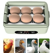 Egg Incubator, Automatic Digital Poultry Hatching Machine, Automatic Egg Turner, Temperature Control, Egg Incubator for Chicken, Ducks, Quail , Square 18x15x10cm, Multi