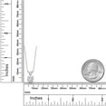 thumbnail image 2 of Gem Stone King 925 Sterling Silver Round Moissanite Pendant Necklace for Women (1.20 Cttw, Round 7MM, with 18 inch Silver Chain), 2 of 3