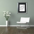 thumbnail image 3 of Trademark Fine Art "Flower Girls 21" Canvas Art by KCDoodleArt Black Matte, Silver Frame, 3 of 4