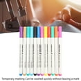 thumbnail image 4 of Stylo de Marquage en Tissu Effaçable à l'Eau, Stylo à Encre Colorée Portable 12 Pcs pour Coton, 4 of 8