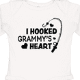 thumbnail image 4 of Inktastic I Hooked Grammy's Heart with Fishing Rod Boys or Girls Long Sleeve Baby Bodysuit, 4 of 5