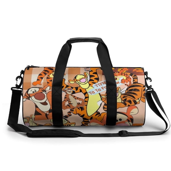 Winnie Round Gym Bag Luggage Weekender Tote Bags Sport Travel Duffle Bag For Women Men