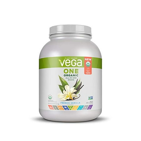 Vega One Organic All in One Shake, French Vanilla XL 58.1oz, 45