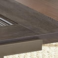 thumbnail image 3 of Steve Silver Co. Table Basse Terrell avec Roulettes et Étagère Inférieure, Brun Fumé, 3 of 6