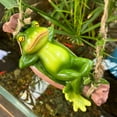 thumbnail image 3 of NOVELAR Cheerful Frog Figurine with Hook, 5.12 x 2.36 in, Compact Space-Smart Decor, Ideal Gift for Nature Lovers, Enhances Living Rooms, Studies, or as a Souvenir, 3 of 7