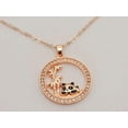 thumbnail image 2 of Panda trendy necklace- Handmade necklace Rose Gold Tone, 2 of 5