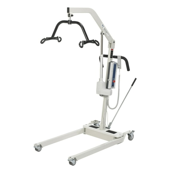 Drive Medical Bariatric Battery Powered Electric Patient Lift with Four Point Cradle and Rechargeable, Removable Battery, No Wall Mount
