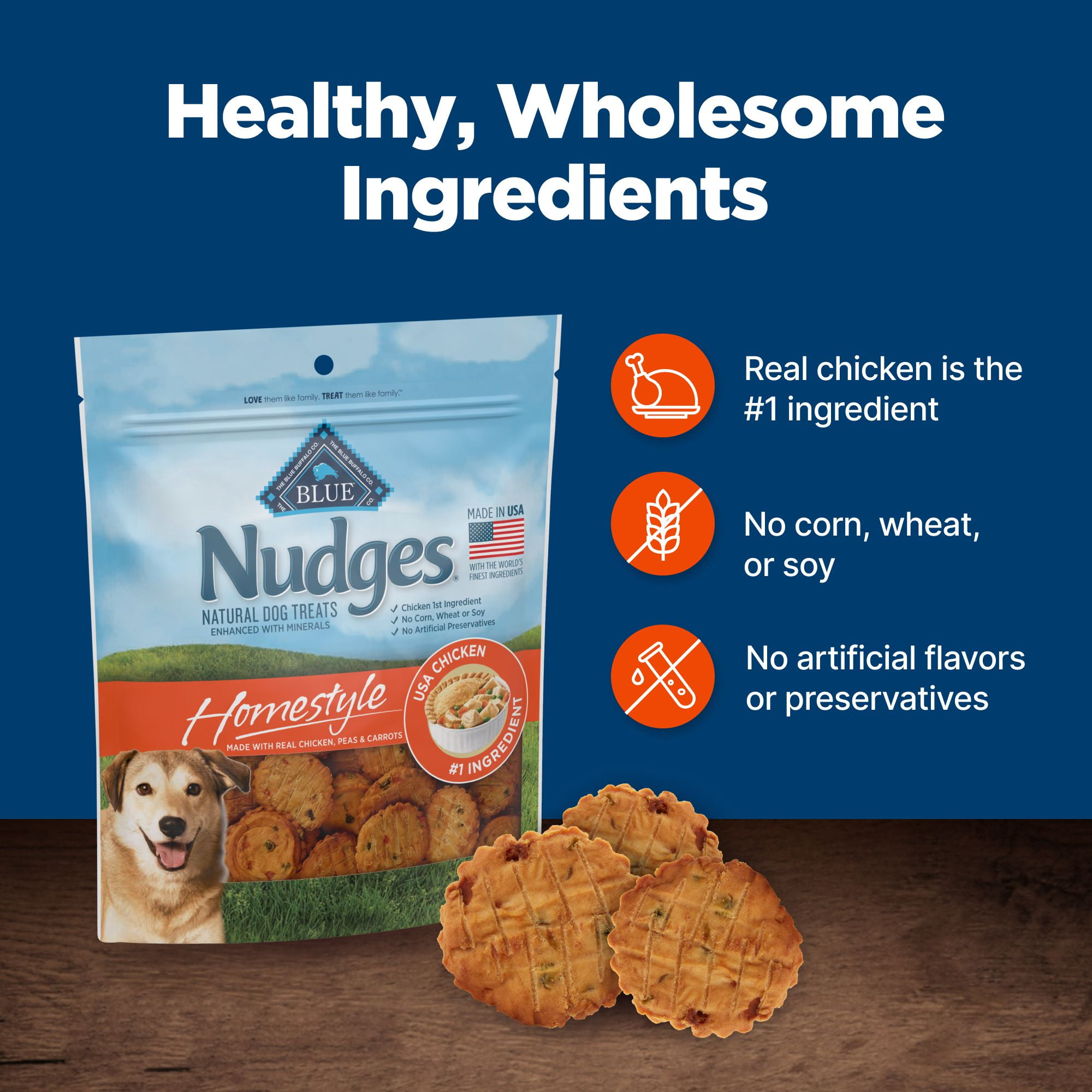 Nudges chicken pot clearance pie dog treats