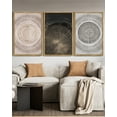 thumbnail image 4 of SHENIFY large 24x36in3pcs Natural Framed Vintage Wood Tree Rings Wall Art Farmhouse Rustic Canvas Paintings Living Room Bedroom Decor Nature Artwork, 4 of 6