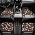 thumbnail image 7 of Naloa Skull gold flower Car Foot Mat Set of 4 Pieces - Universal Floor Liner Neoprene Full Set Floor Mats for Cars Trucks SUV, 7 of 7