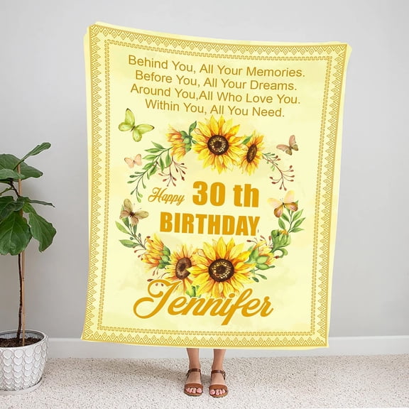 50Th Birthday Gift, Birthday Blanket, 50Th Friendship Throws Blanket Gifts Birthday, Birthday Blanket for Women Daughter Grandma, Ladies Gifts for Birthday, Happy Birthday Friend Gift A1