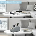 thumbnail image 4 of Fintie Remote Control Holder for Table, Vegan Leather TV Remote Desk Caddy, 5 Compartments Desktop Organizer for TV Remotes, Media Controllers, Office Supplies (Metallic Gray), 4 of 8
