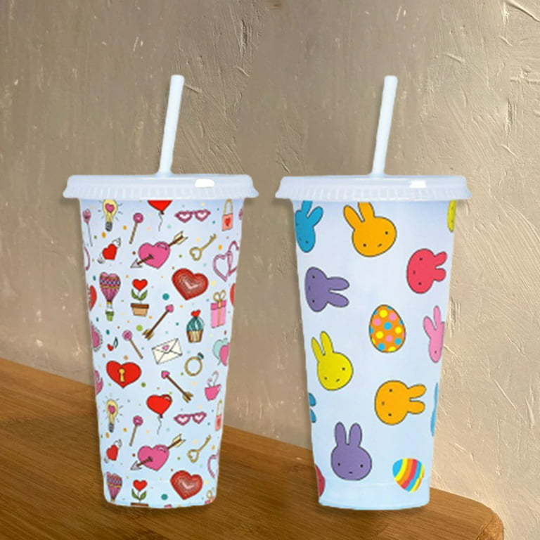New Design Kids Character Sports Tumbler 430ML Drinking Plastic Cup With  Straw
