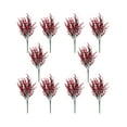 thumbnail image 2 of Vrorvz 10 Pack Artificial Hanging Plants for Fall and Holiday Decorations Indoor Outdoor Greening Gardens Porches Weddings Farmhouses Terraces Realistic Long Lasting Leaves and Buds Red, 2 of 7