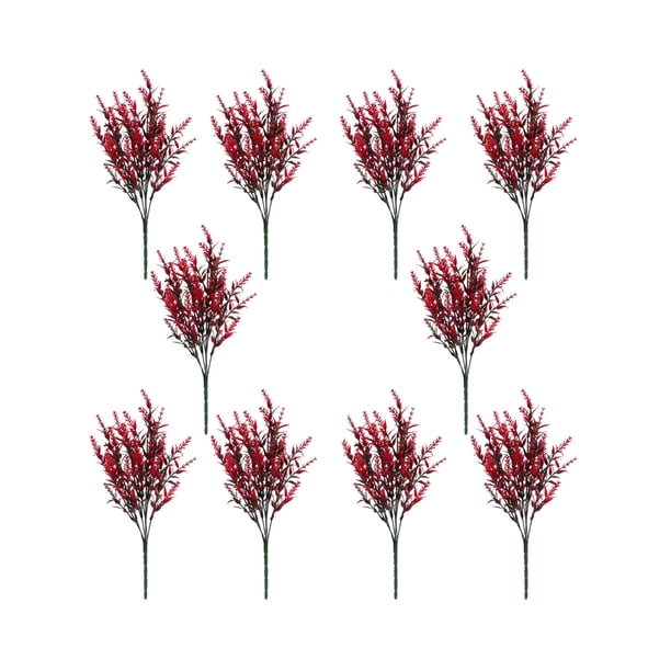 10 piezas de follaje artificial colgante de plástico para interiores y exteriores, ideal para decoración de porches, jardines, bodas y casas de campo. Flores artificiales de 35 cm para cocina,