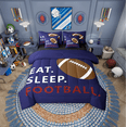 thumbnail image 1 of Erosebridal American Football Bedding Queen Size,Rugby Game Bed In A Bag Queen Size,Sport Gamer Room Decorative,Reversible,Lightweight,7 Pieces, 1 of 1