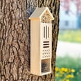 thumbnail image 3 of Pollination Palace - Wooden Bee & Butterfly Habitat with Ground Stake and Hook - Multicompartment Insect House for any Garden & Outdoor Area, 3 of 8