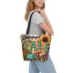 thumbnail image 2 of Fotbe Happy Fall Y'All Bolsa de Playa con Estampado, Bolsa de Hombro, Bolsa de Mano Espaciosa, Bolsa de Viaje Ligera, Bolsa de Compras Versátil, 2 of 6
