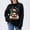 Black, variant on Danhjin Christmas Sweater Tops for Women Print Oversized Crew Neck Long Sleeve Fall Winter Pullover Shirts Fashion Comfy Soft Loose Cozy Loungewear Outdoor Knitwear Blouses
