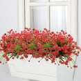 thumbnail image 3 of Artificial Fall Flowers, Fake Outdoor UV Resistant Autumn Plants for Home Kitchen Christmas Festival Thanksgiving Autumns Decoration(Fall Orange), 3 of 5