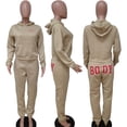 thumbnail image 3 of Akmipoem Women 2 Piece Outfits Tracksuit Crop Hoodie Jogger Sweatsuit Jogging Sets, 3 of 6