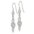 thumbnail image 2 of 14K WG Dangle Heart Earrings SF1746, 2 of 3