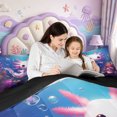 thumbnail image 5 of Manfei Salamander Pattern 7-Piece Twin Bedding,Aquatic Axolotl Bedding Comforter Set,Black Reversible, 5 of 7