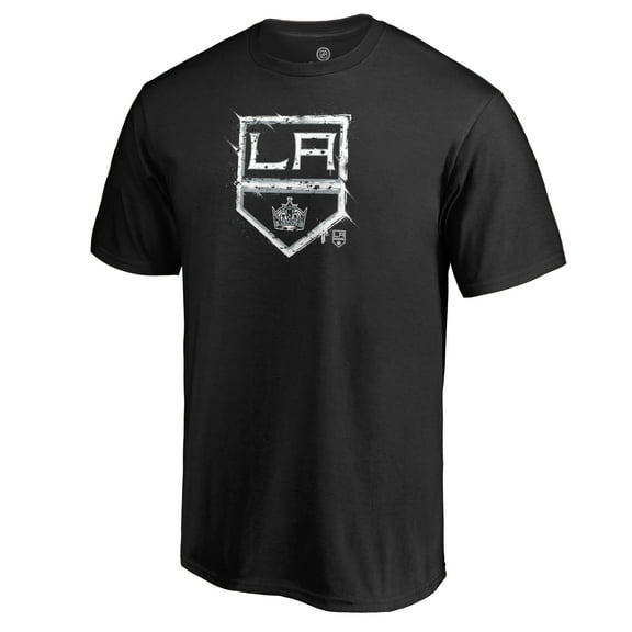 Men's Black Los Angeles Kings Splatter Logo T-Shirt