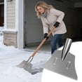 thumbnail image 4 of karymi Professional Heavy Duty Ergonomic Ice Breaking and Snow Removal Shovel Outdoor Winter Tool with Durable Blade for Clearing Driveway Sidewalk Car Vehicle and Thick Snow Gifts for Men, 4 of 7