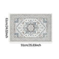 thumbnail image 4 of Soft Washable Rug 2'x3', with Non-Slip Backing, Faux Shaggy Wool Area Rug, Cream White, Blue and Brown, 4 of 6