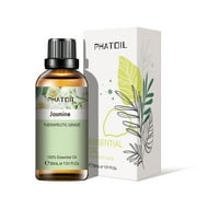 PHATOIL Jasmine Essential Oils for Diffusers Humidifier 100% Pure Natural Aromatherapy Massage Bath Sleep Relaxation 30ml/1.01 fl.Oz