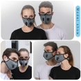 thumbnail image 4 of 4 Mascarillas Deportivas Antipolvo + 12 Filtros De Carbón Activado, Reutilizables, Transpirables, Actividades Al Aire Libre, Carpintería, Cortar Y Correr, Ciclismo Negro, 4 of 5