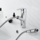 thumbnail image 3 of Grifo monomando para lavabo, Grifo de cocina con ducha extraíble, Grifo de cocina de un solo orificio, Grifo de baño, Antisalpicaduras, Mezclador de agua fría y caliente, 3 of 5