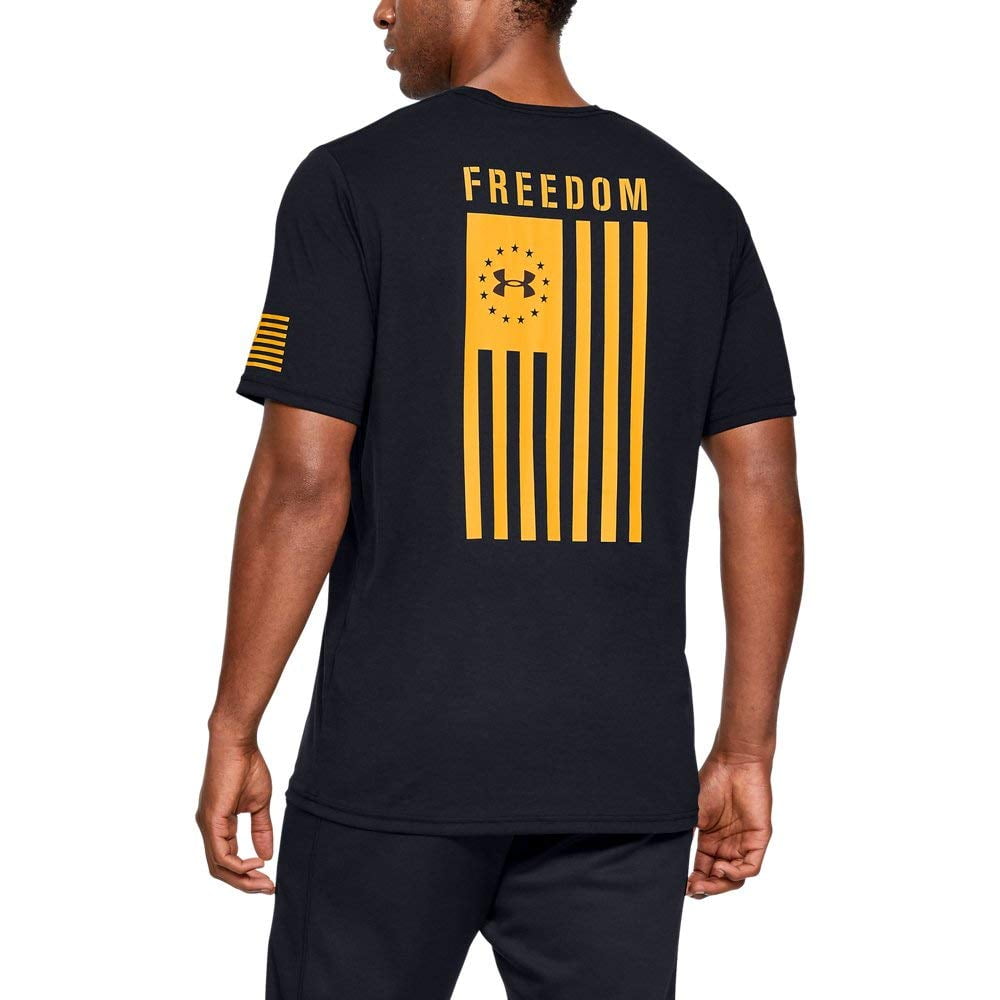 black and gold under armour shirt