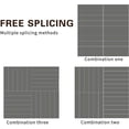 thumbnail image 5 of Mcombo 10 Pieces Outdoor Wood Flooring Interlocking Deck Tiles, Grey, 12"x12", 5 of 7